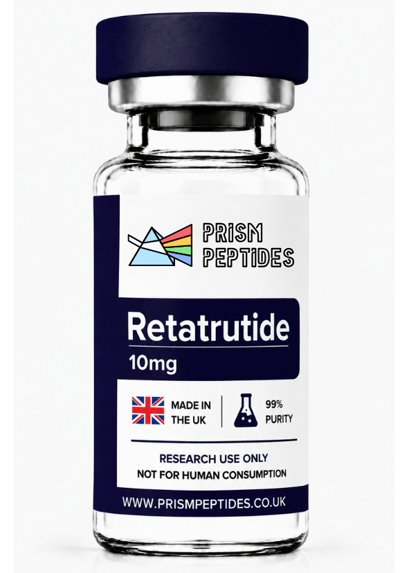 Retatrutide 2 strengths available — Prism Peptides research vial